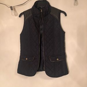 SOLD/Navy Quilted Vest